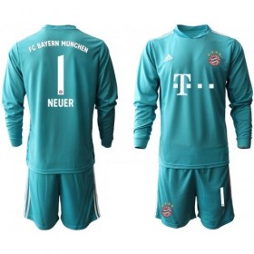 Bayern München Fodboldtrøjer Manuel Neuer 1 Målmand Børn Hjemmebanesæt 2020/21 Langærmet